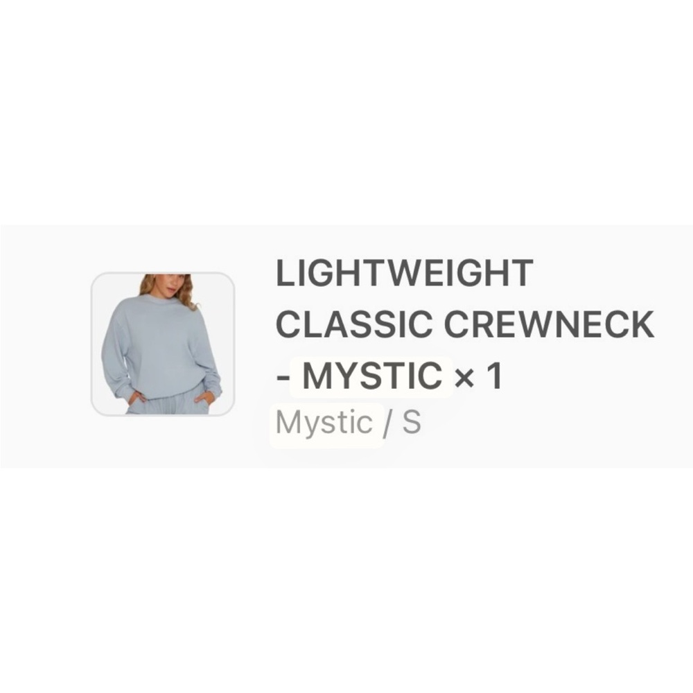 Set Active - Lightweight Classic Crew Sweatshirt … - image 2